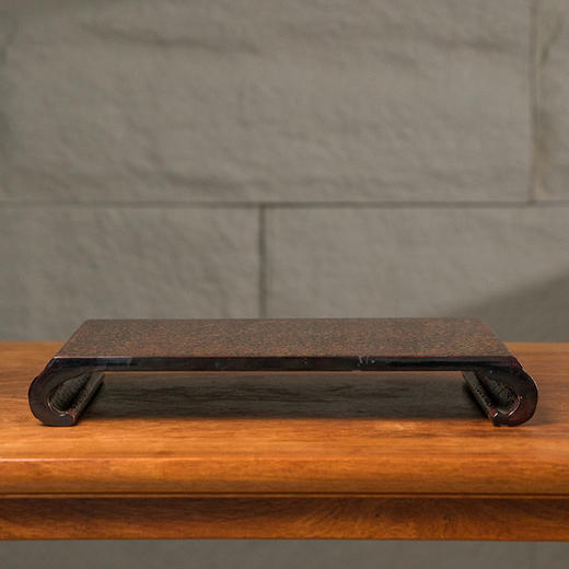 二十世纪 犀皮漆书卷几摆件 商品图0