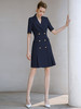 夏季高端时尚职业装连衣裙女短袖主持人通勤西装裙气质工作服女 商品缩略图2