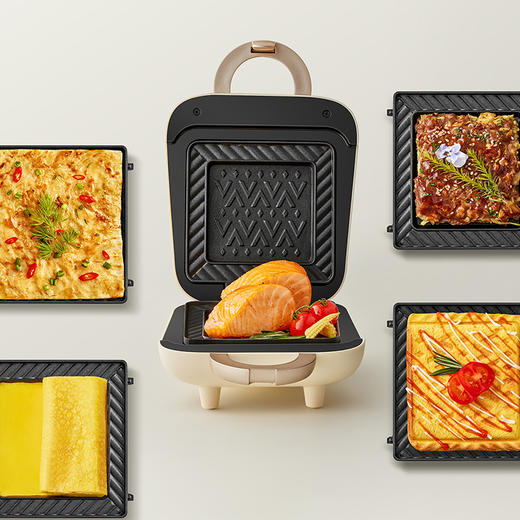【小程序】小熊三明治机早餐机家用小型多功能面包吐司压烤轻食机SMZ-B05N1（双色可选） 商品图9