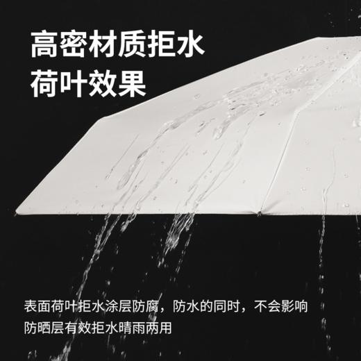 迷你六折全遮光黑胶防晒伞，袖珍口袋遮阳伞扁伞，晴雨两用太阳伞! +配套伞盒 商品图7