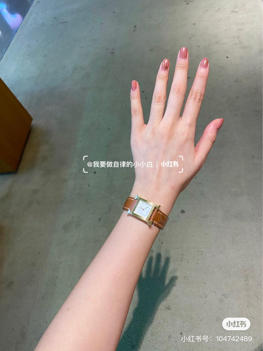 爱马仕H手表-棕金色 商品图0