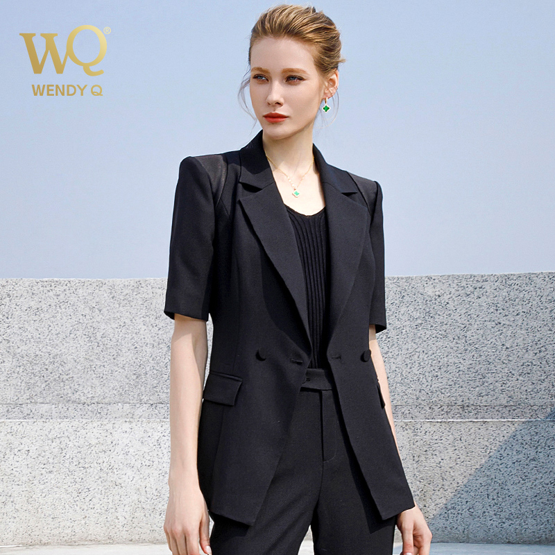 夏季高端西装套装女职业装套裤气质时尚短袖西服女士正装工作服