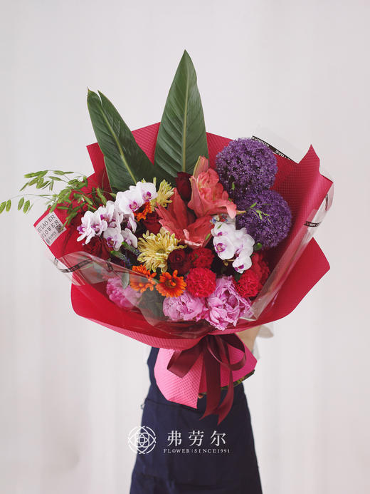 母亲节挚爱花束（正红色系） 商品图0