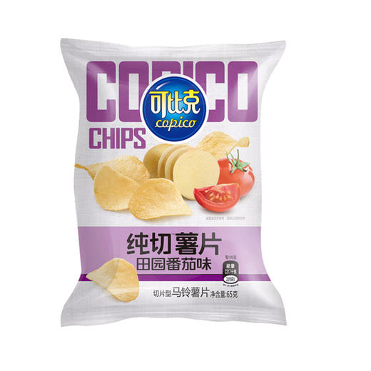 可比克纯切薯片番茄味70克 商品图0
