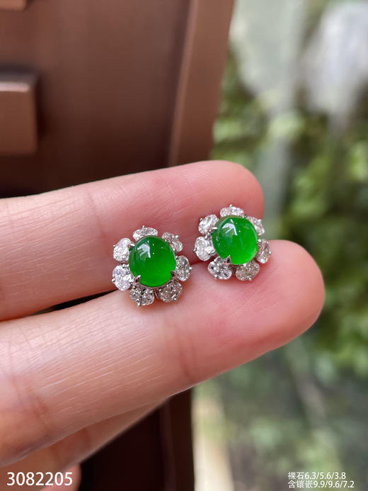 3082205，蛋面耳钉。具体价格微信咨询 商品图5