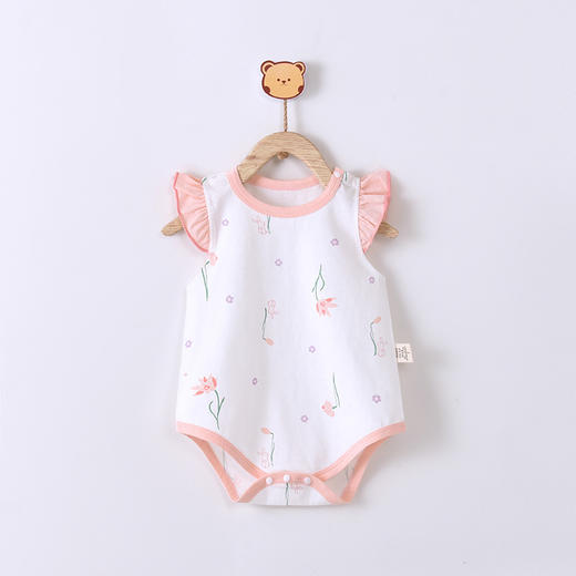 【花边袖包屁衣】宝宝衣服包屁衣婴儿夏季新生儿哈衣薄款全棉连体衣睡衣爬爬外出服 商品图6