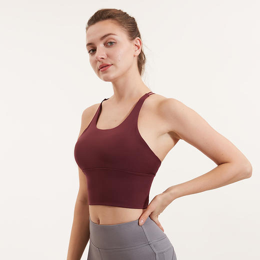 范斯蒂克高强度运动内衣女防震聚拢瑜伽背心跑步健身文胸美背bra 商品图2