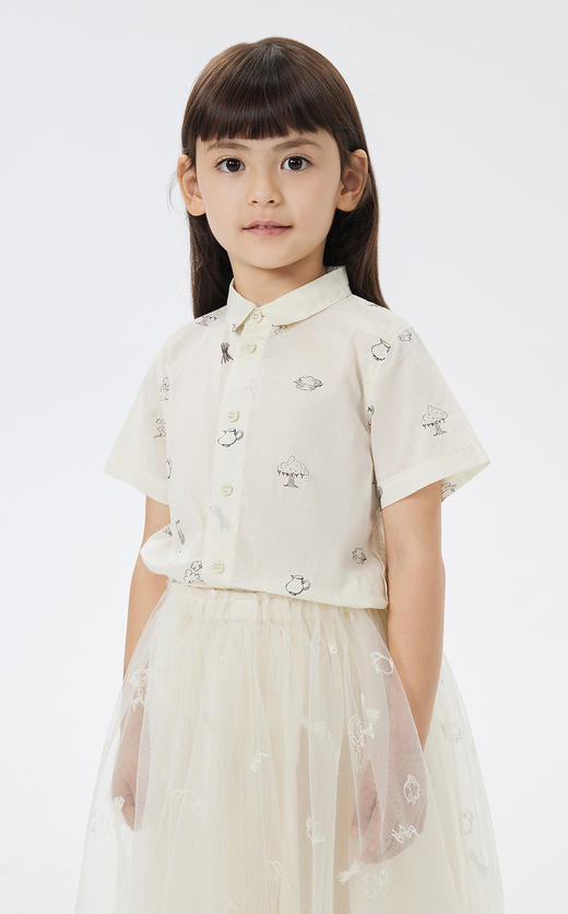 jnby  23年夏款  长绒棉轻薄透气短袖衬衫  1N6211990 商品图3