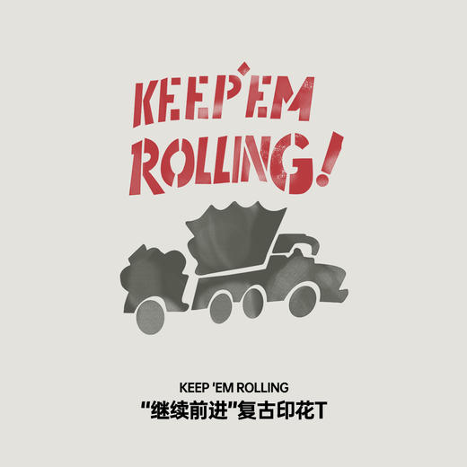 马登工装 美式复古涂鸦字母印花短袖T恤混纺圆领重磅小众Tee男夏 商品图1