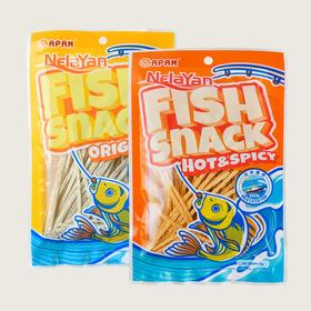 马来西亚NELAYAN海香鱼丝原味/香辣味25g 口感鲜香劲道好吃不腻 056396/056397