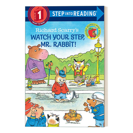英文原版 Step into Reading 1 -Richard Scarry's Watch Your Step  Mr. Rabbit!兔子先生 请看路 英文版 进口英语原版书籍 商品图0