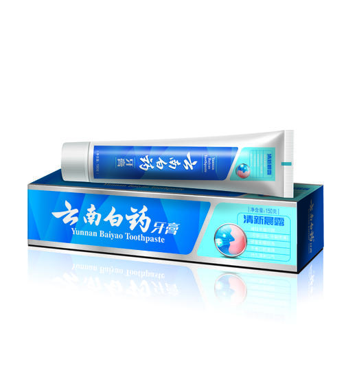 云南白药益优清新（清新晨露）牙膏150g（6901070602771） 商品图0