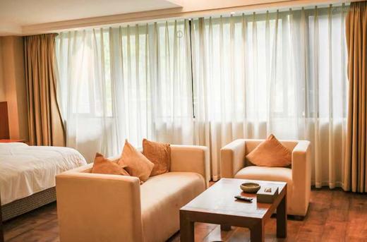 【花水湾原驿·峰景酒店】￥248=2大1小抢豪华房+无限次温泉+自助早，1.5h打卡“东方阿尔卑斯”西岭雪山赏杜鹃&花水湾泡汤泉，徒步、赏花、遛娃去~ 商品图4