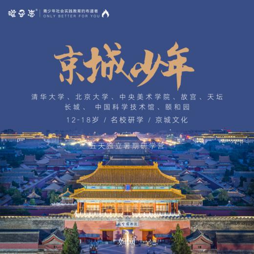 孩子志研学营 | 京城少年 / 独立营 / 8/5-8/9、8/18-8/22 五天四晚 / 北京名校 、北京深度研学，清华大学、北京大学、中央美术学院、故宫、天坛、长城、 中国科学技术馆、颐和园 商品图0