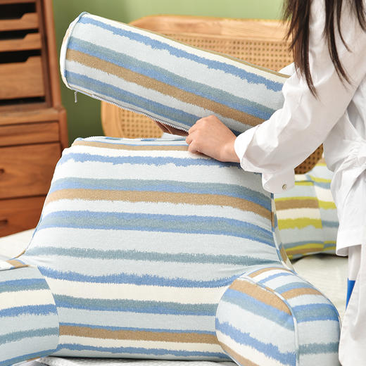 珊瑚条纹系列护颈多功能抱抱枕 商品图2