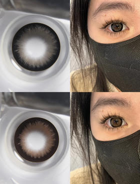 Arouge·年抛 黑祭神鸦/大栗奇迹 黑粗边大直径爱了爱了；水灵甜美狙击！14.5mm/备注双眼度数