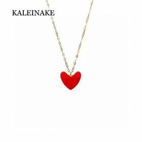 KALEINAKE 18K真金小红心项链(加赠KRRAMEL礼盒)[福利品]