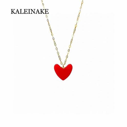 KALEINAKE 18K真金小红心项链(加赠KRRAMEL礼盒)[福利品] 商品图0