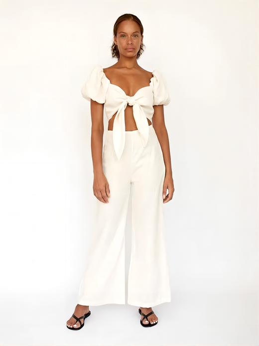FAITHFULL THE BRAND - OTTAVIO PANTS-EGGSHELL - 女装 - 长裤 - 蛋皮色 商品图3