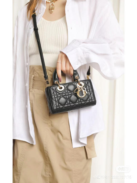 𝐃𝐢𝐨.𝐫 joy 22cm 小号-黑色 商品图1