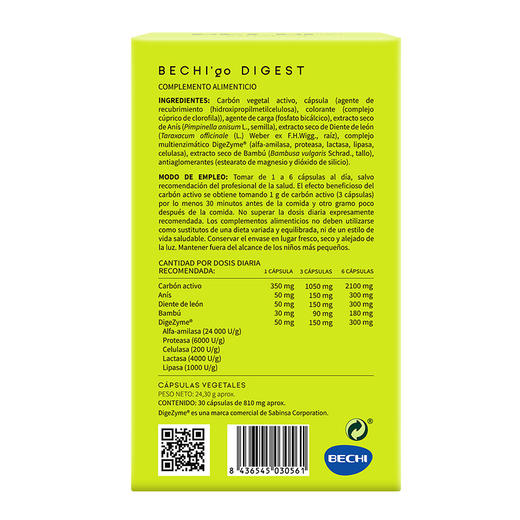 Bechi 拜其 清体小黑丸活性炭胶囊 30粒 商品图1