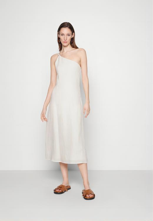FAITHFULL THE BRAND - SOKO MIDI DRESS-EGGSHELL - 女装 - 连身裙 - 蛋皮色 商品图4