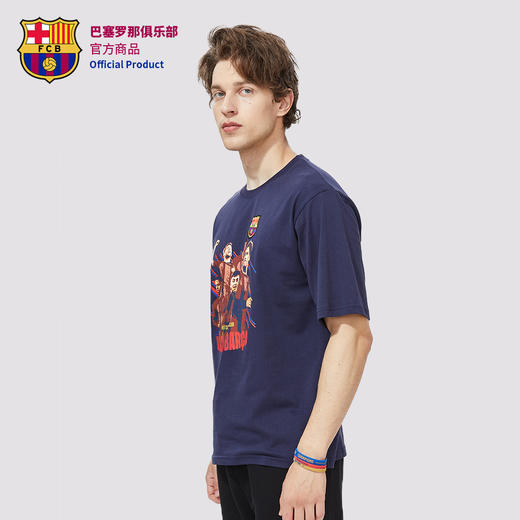 巴塞罗那俱乐部官方商品丨巴萨球员群像印花短袖助威T恤 商品图3