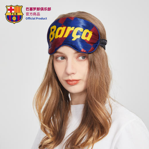 巴塞罗那俱乐部官方商品丨巴萨夺冠助威爆款撞色球迷眼罩周边 商品图0