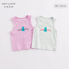 马克珍妮新款夏装女童字母卡通图案弹力背心 儿童上衣230678 商品缩略图0