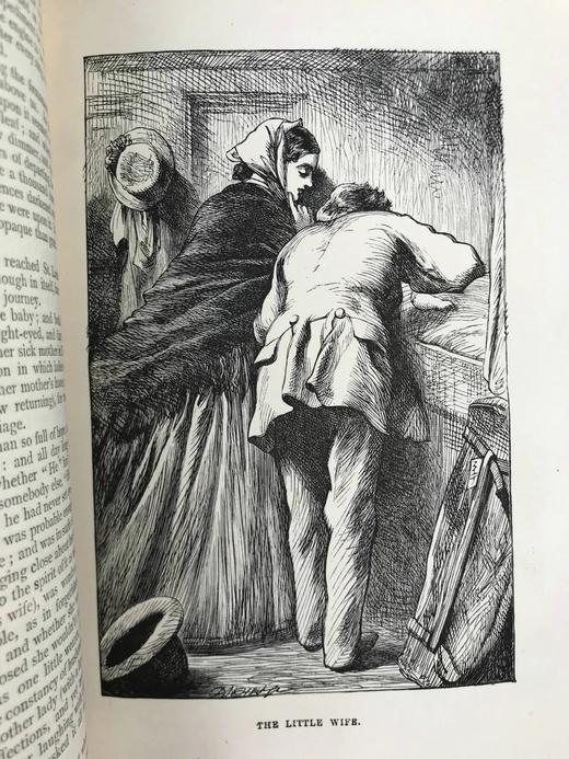 1869-1870年 狄更斯《美国札记/再版集/非商业旅人》 10余幅插图 真皮精装36开 商品图9