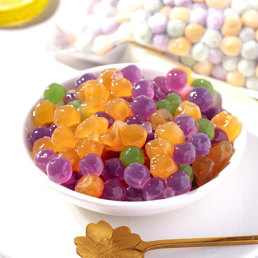 【多彩芋圆 多彩心情！芋圆成品鲜芋仙手工芋圆】Q弹柔韧烧仙草奶茶材料甜品汤圆三口味200g-2000g夏日中式好物健康 商品图1