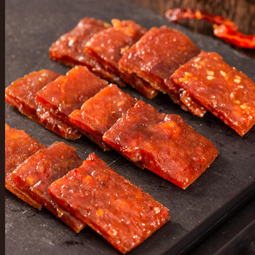 【追剧小零食！靖江猪肉脯香辣蜜汁味】香醇不腻味，肉质紧实，色泽诱人，纹理清晰，油润光泽，猪肉干网红休闲零食，开袋即吃独立包装健康 商品图0