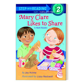 英文原版 Step into Reading 2 -Mary Clare Likes to Share A Math Reader 爱与朋友分享的玛丽 英文版 进英语原版书籍