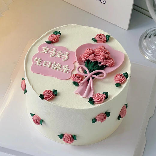 翻糖花束 母亲节蛋糕（百分百动物奶油） 商品图0