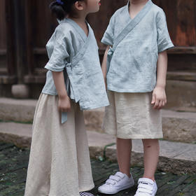 裁缝学苑 T22男女童汉服1:1实物服装纸样 剪裁图纸 牛皮纸