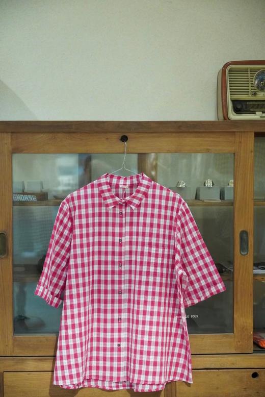 apuntob 短袖2色可选格纹衬衫 商品图14