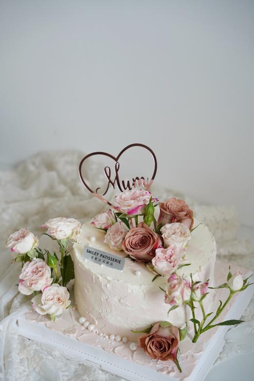 母亲节花艺奶油蛋糕 | 鲜果原味奶油 - 莫奈花园 商品图1