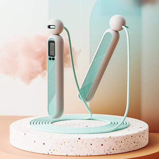 【室内室外 一绳搞定】两用电子计数跳绳 专业健身运动燃脂电子计数 有氧运动负重跳绳 商品图1