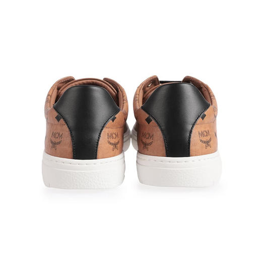 【超惠秒】MCM 男士经典百搭 干邑色 真皮 运动休闲鞋/板鞋 11488 商品图9