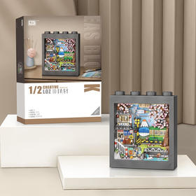 LOZ俐智拼装积木玩具 相框积木画