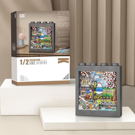 LOZ俐智拼装积木玩具 相框积木画 商品图0