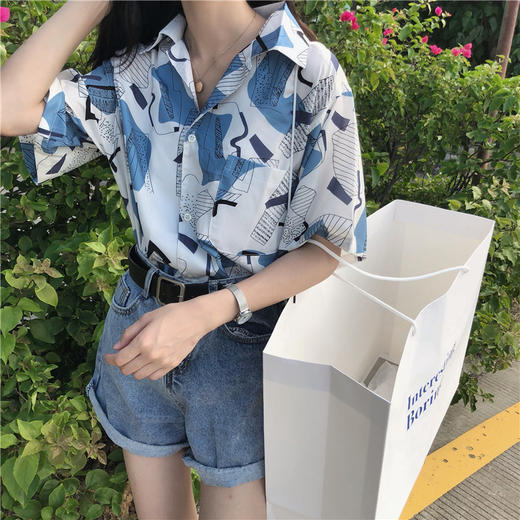 裁缝学苑AW36衬衫袖休闲衬衣V领1:1实物服装纸样剪裁图纸牛皮纸样 商品图6