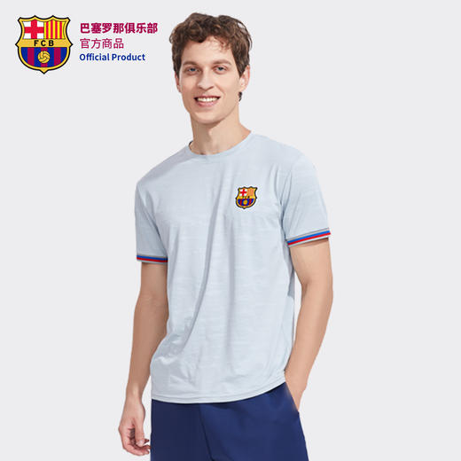 巴塞罗那俱乐部官方商品｜巴萨灰色运动速干T恤男女同款足球迷 商品图4