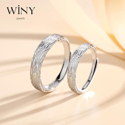 Winy999足银时光印记戒指送女友闺蜜节日生日礼物 商品图2