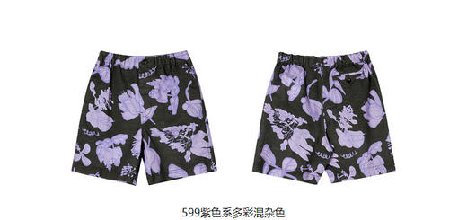 jnby   23年夏款  亚麻原创图案短裤  1N6E13790 商品图12