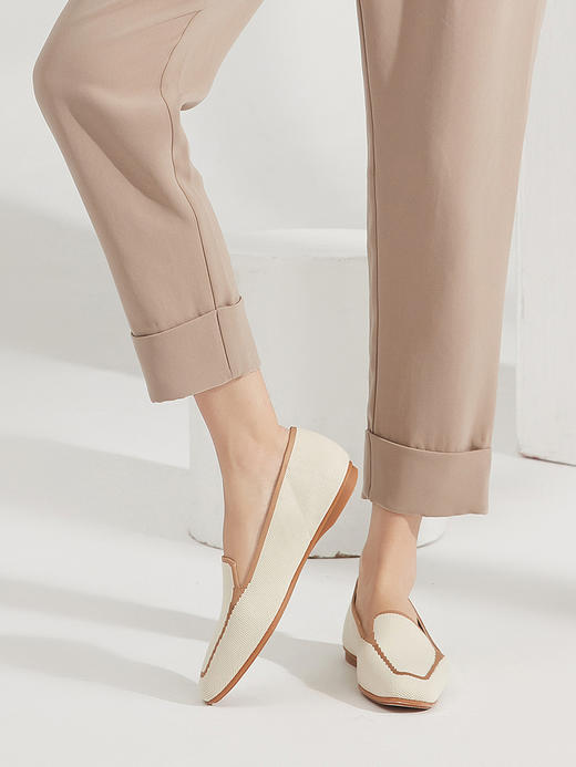 鹿皮福利款｜WAYNE FLEX 韦恩软底飞织乐福鞋 春夏小香风懒人鞋 商品图0