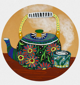 《华美的搪瓷茶壶》【自动发货：下单后，点击手机短信中收到的链接，即可获取文件下载的链接；如有任何问题，可添加客服微信hm33268获得帮助】