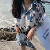 裁缝学苑AW36衬衫袖休闲衬衣V领1:1实物服装纸样剪裁图纸牛皮纸样 商品缩略图3