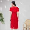 EITIE爱特爱夏季新款斗篷高腰优雅显瘦连衣裙7007763 商品缩略图5