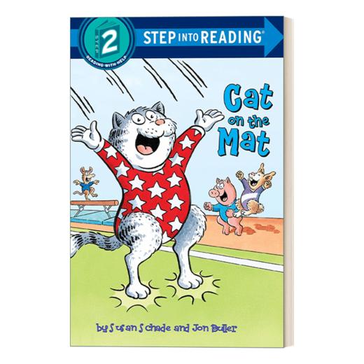 英文原版 Step into Reading 2 - Cat on the Mat 垫子上的猫 兰登分级阅读2 英文版 进口英语原版书籍 商品图1